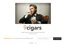 Tablet Screenshot of 9cigars.com